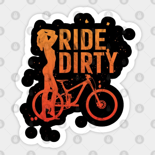 mountain bike mtb men gift cycling downhill Sticker by TheOutdoorPeople